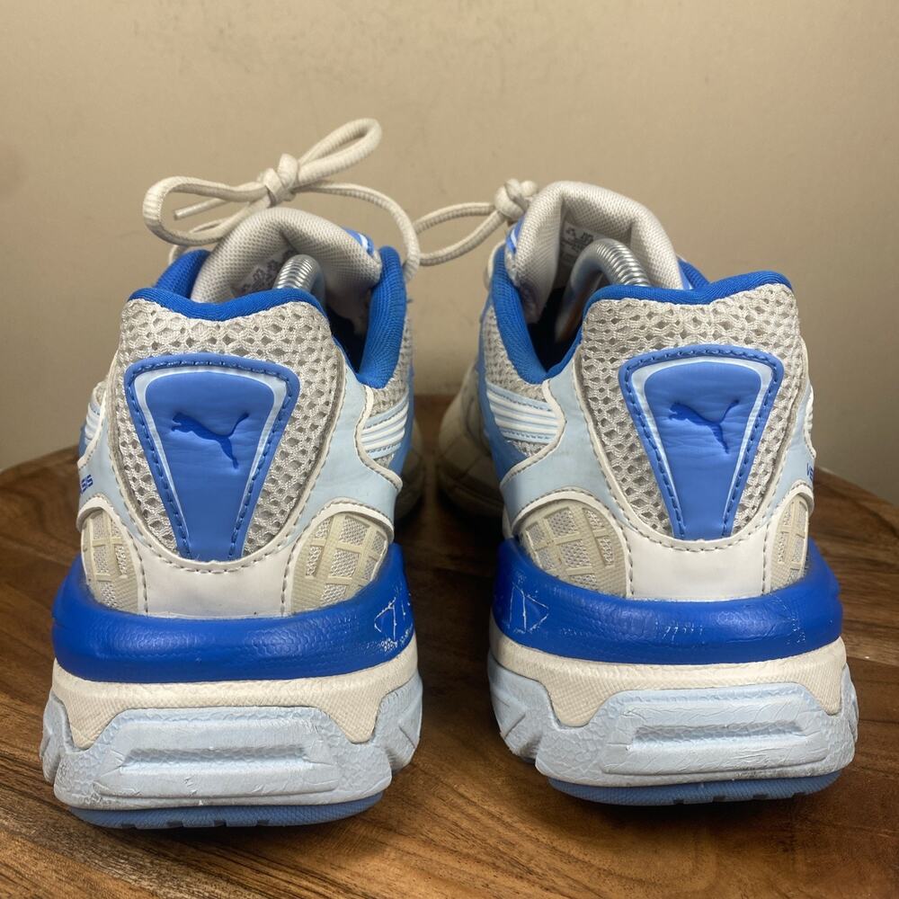 Puma Velophasis Technisch Mens Blue And White Size 9.5 Running Shoes 390932-08 - Picture 3 of 10